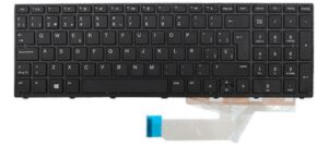 TECLADO ESPAÑOL HP PROBOOK 650 G5 SERIES CON MARCO NEGRO NO RETROILUMINADO Y SIN POINTSTICK