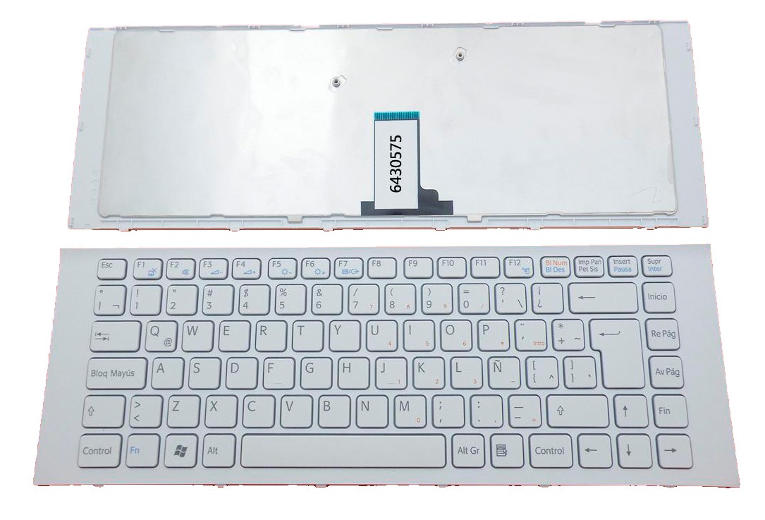 TECLADO LATINO SONY VAIO VPC-EG SERIES | BLANCO CON MARCO