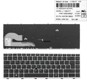 TECLADO ESPAÑOL PORTATIL HP ELITEBOOK 840 G5 SERIES CON POINTSTICK Y NO RETROILUMINADO | 6037B0138826 L11309-071