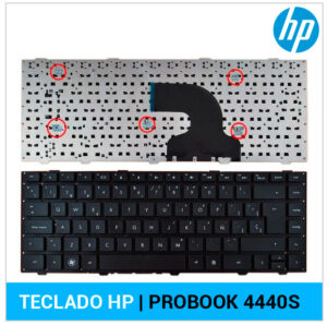 TECLADO ESPAÑOL HP | PROBOOK 4440S | NEGRO | SIN MARCO