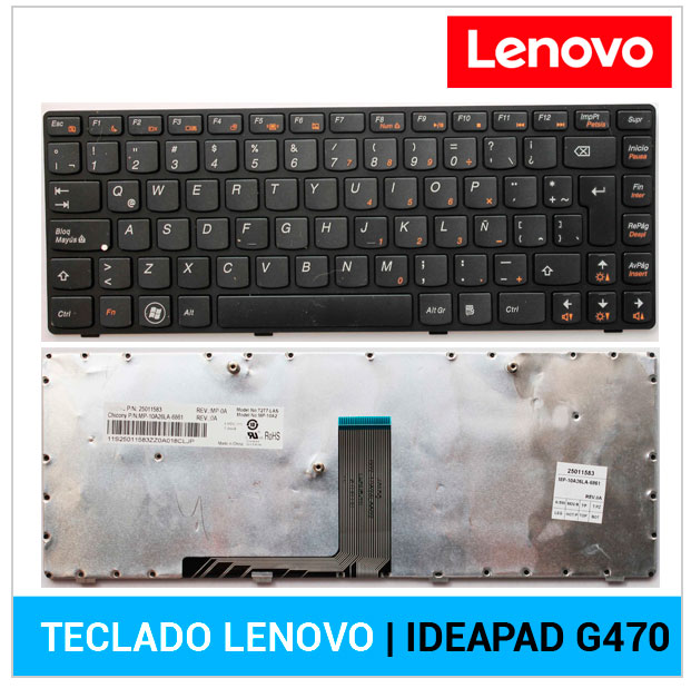 TECLADO ESPAÑOL LENOVO | IDEAPAD B470 | G475