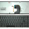 TECLADO ESPAÑOL LENOVO | IDEAPAD Z500 | NEGRO | MARCO GRIS | RETROILUMINADO