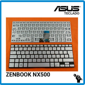 TECLADO ESPAÑOL ASUS | ZENBOOK NX500 | PLATA | SIN MARCO
