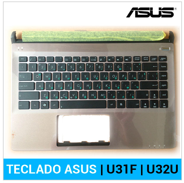TECLADO ESPAÑOL ASUS | U32 | U32U | NEGRO | CON MARCO ( PALMREST )