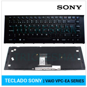 TECLADO ESPAÑOL SONY VAIO VPC-EA SERIES CON MARCO NEGRO