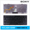 TECLADO LATINO / ESPAÑOL SONY | VAIO SVE14 | NEGRO | CON MARCO NEGRO | RETROILUMINADO