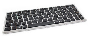 TECLADO ESPAÑOL LENOVO IDEAPAD U410 SERIES | NEGRO CON MARCO PLATA