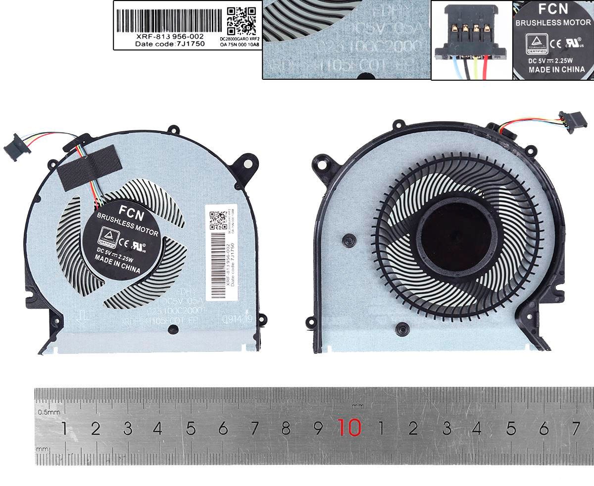 VENTILADOR CPU HP ENVY 13-AH TPN-W136 SERIES | L19527-001 L19528-001 L53386-001