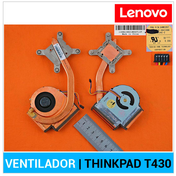 VENTILADOR CPU CON DISIPADOR | LENOVO THINKPAD T430 | T430I