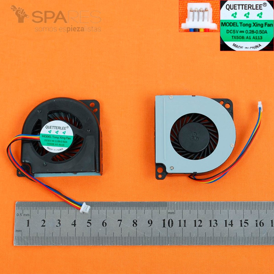 VENTILADOR CPU TOSHIBA PORTEGE R700 R750 RX3 R800 R830 R835 R930 SERIES | GDM610000456 GDM610000456