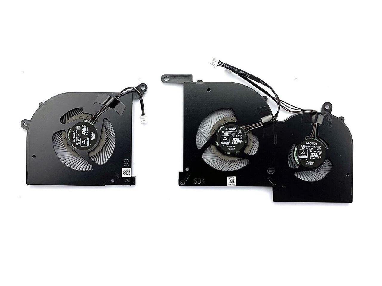 PAR DE VENTILADORES CPU + GPU MSI GS66 GS66 STEALTH 10SD WS66 SERIES